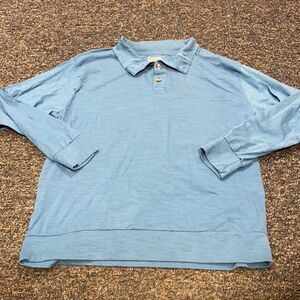 Open Trails Baby Blue Polo Shirt sz. 2XL